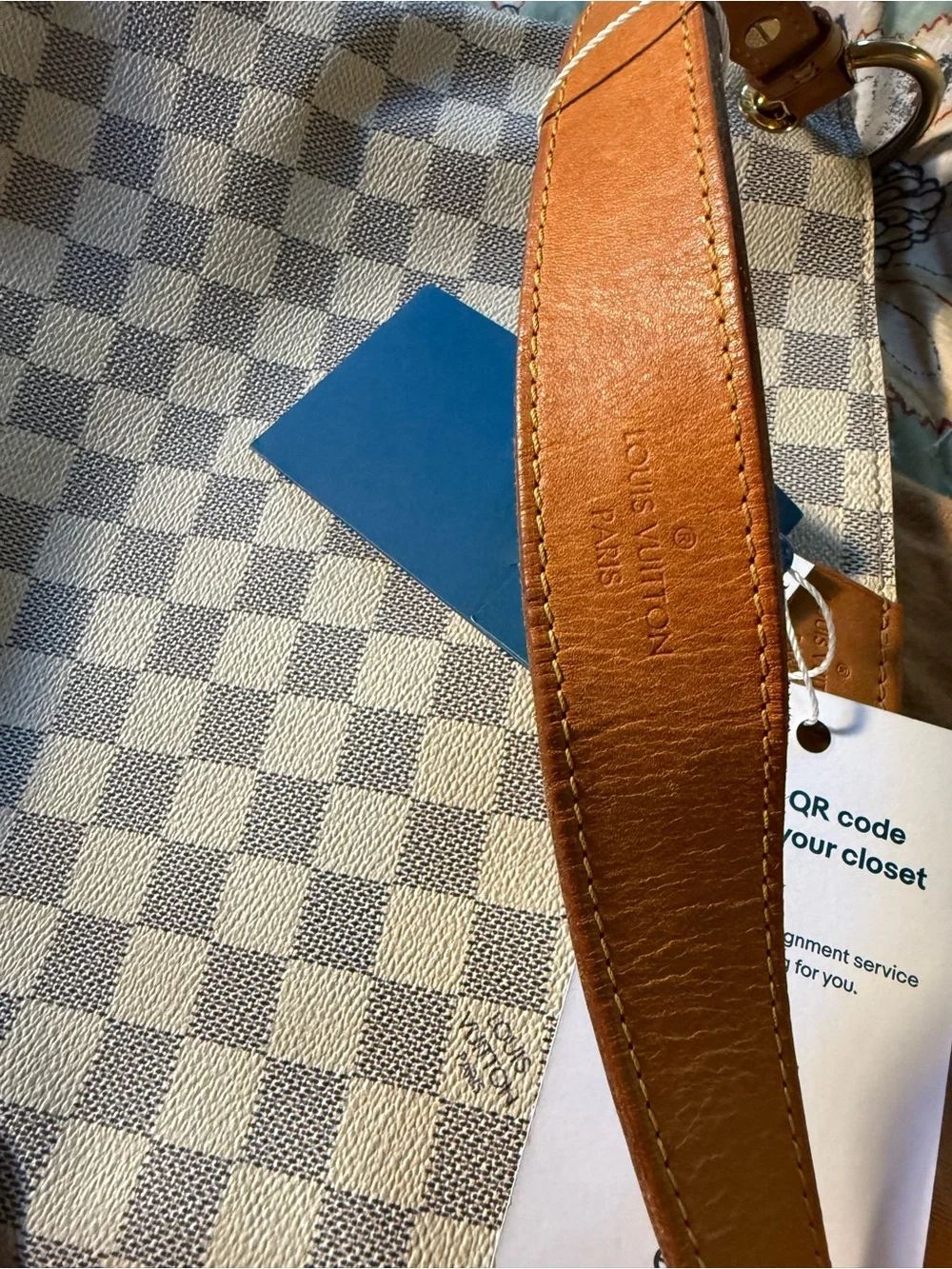 Louis Vuitton Graceful PM Damier Azur Handbag